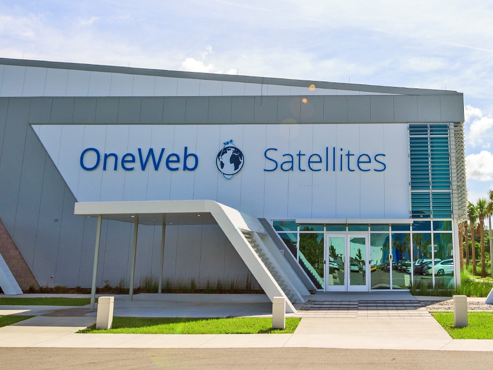 one-web satellites building